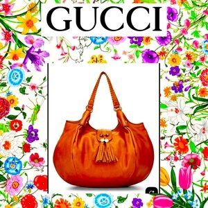 Gucci Brown Leather Hobo